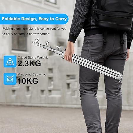 Stainless Steel Light Stand 280cm Heavy Duty Photo Studio Light Stand Stainless Steel Light Stand 280cm Heavy Duty Photo Studio Light Stand